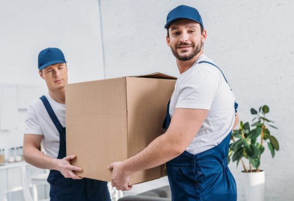 two-handsome-movers-transporting-cardboard-box-in-ER3BXQS-min-scaled-2048x1367